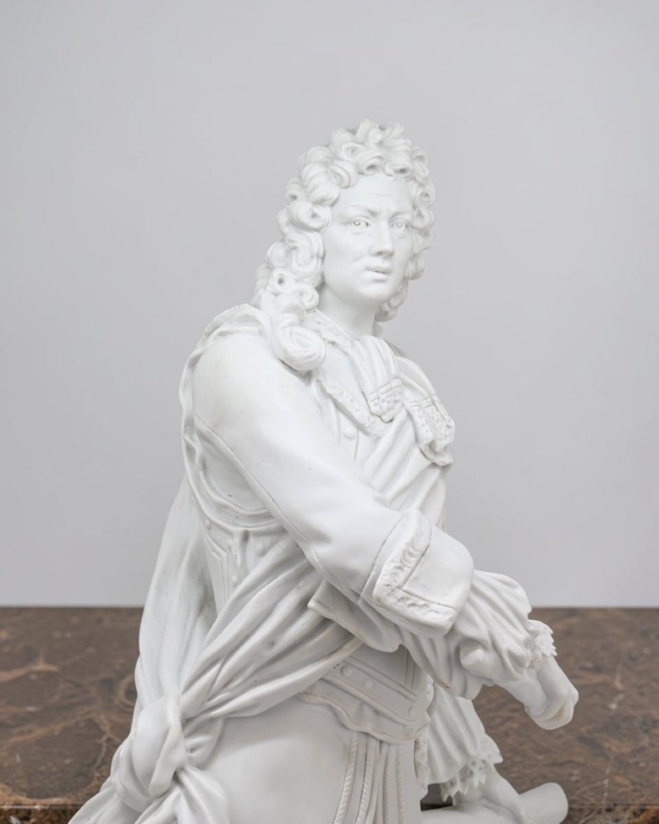 Figurine en Biscuit de Sébastien Le Prestre de Vauban - France, milieu du XIXe siècle-photo-2